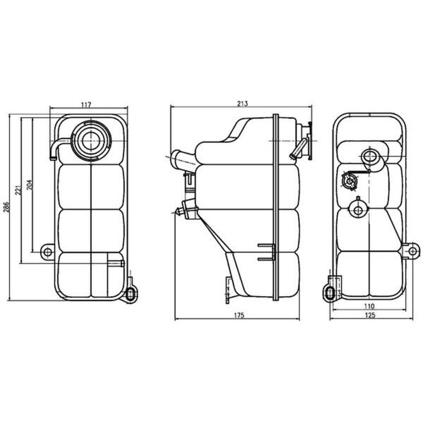 MAHLE CRT 123 000S Ausgleichsbehälter, Kühlmittel