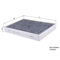 MAHLE LAK 675/2/S Filter, Innenraumluft