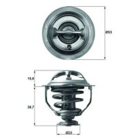 MAHLE TX 117 95D Thermostat, Kühlmittel