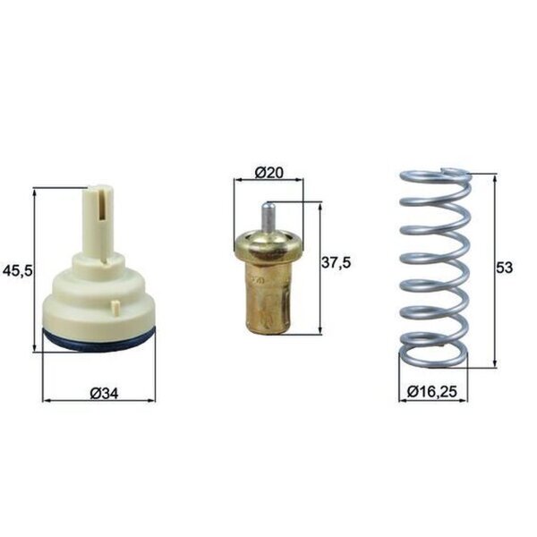 MAHLE TX 181 105D Thermostat, Kühlmittel