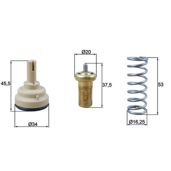 MAHLE TX 181 95D Thermostat, Kühlmittel