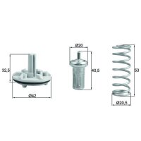 MAHLE TX 183 80D Thermostat, Kühlmittel