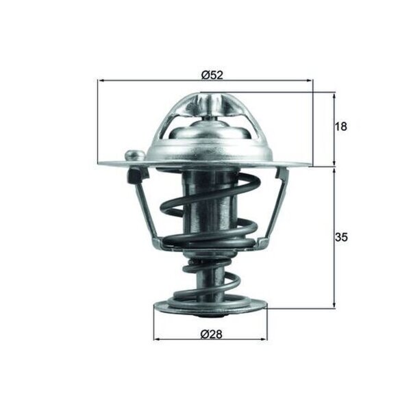 MAHLE TX 184 78D Thermostat, Kühlmittel