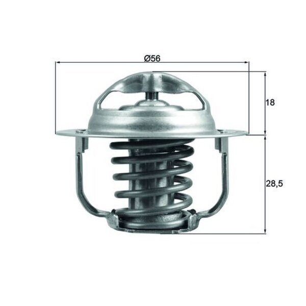 MAHLE TX 201 86D Thermostat, Kühlmittel
