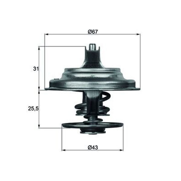 MAHLE TX 23 83D Thermostat, Kühlmittel