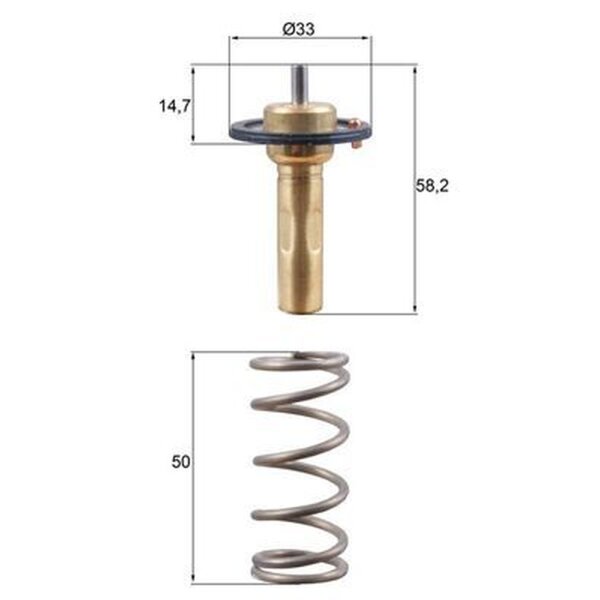 MAHLE TX 265 89D Thermostat, Kühlmittel