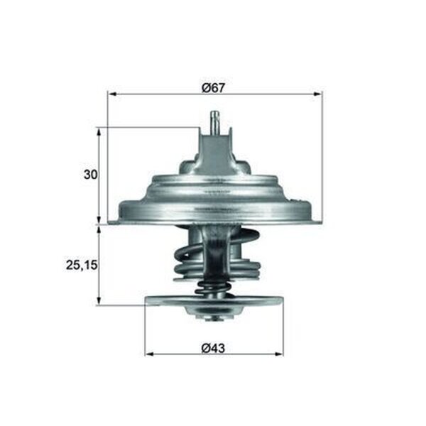 MAHLE TX 31 92D S Thermostat, Kühlmittel