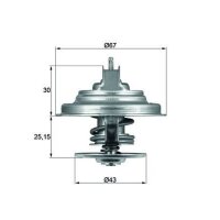 MAHLE TX 31 92D S Thermostat, Kühlmittel