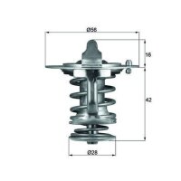 MAHLE TX 83 76D Thermostat, Kühlmittel