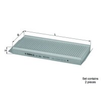 KNECHT LA 349/S Filter, Innenraumluft