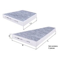 KNECHT LAK 225/S Filter, Innenraumluft