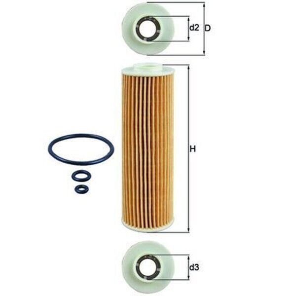 KNECHT OX 183/5D1 Ölfilter