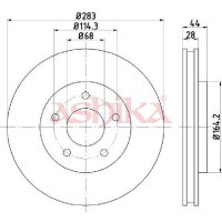 ASHIKA 60-01-182C Bremsscheibe