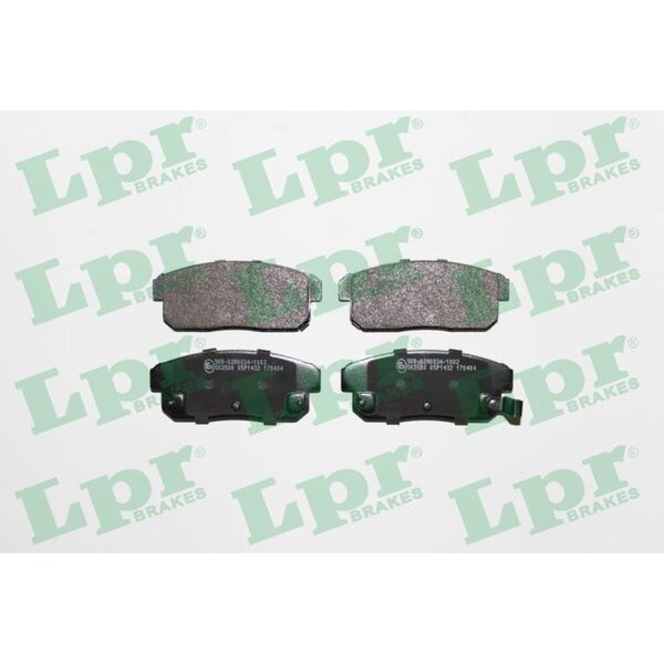 LPR 05P1432 Bremsbelagsatz, Scheibenbremse