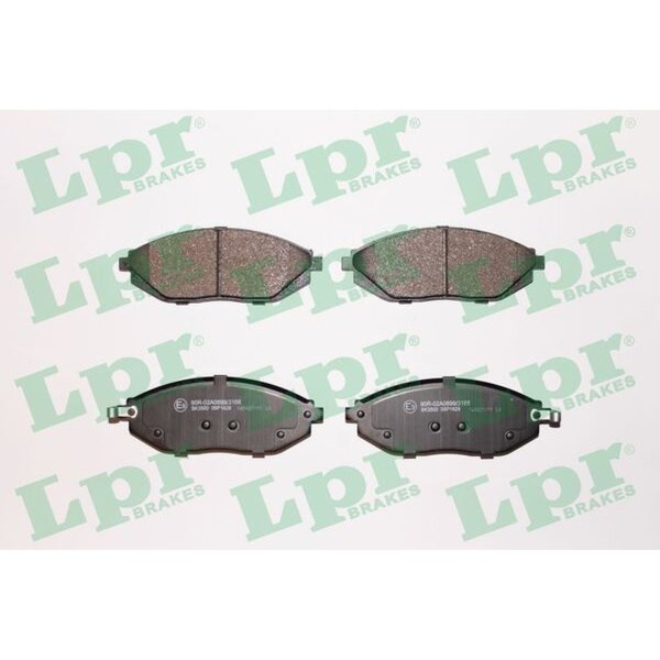 LPR 05P1629 Bremsbelagsatz, Scheibenbremse