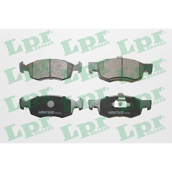 LPR 05P1654 Bremsbelagsatz, Scheibenbremse