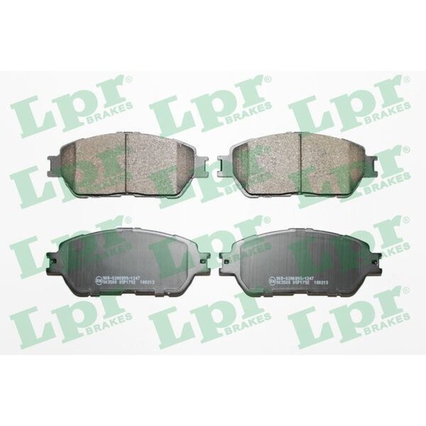 LPR 05P1792 Bremsbelagsatz, Scheibenbremse