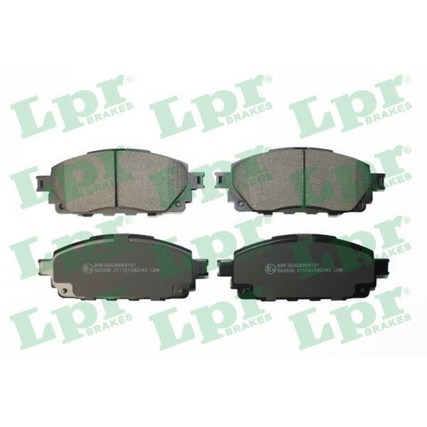 LPR 05P2143 Bremsbelagsatz, Scheibenbremse