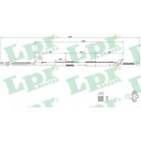 LPR C0857B Seilzug, Feststellbremse