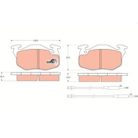 TRW GDB1033 Bremsbelagsatz, Scheibenbremse