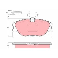 TRW GDB1058 Bremsbelagsatz, Scheibenbremse