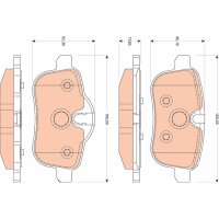 TRW GDB1827 Bremsbelagsatz, Scheibenbremse