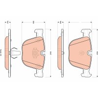 TRW GDB1892 Bremsbelagsatz, Scheibenbremse