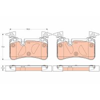 TRW GDB2061 Bremsbelagsatz, Scheibenbremse