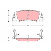 TRW GDB3329 Bremsbelagsatz, Scheibenbremse