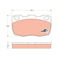 TRW GDB395 Bremsbelagsatz, Scheibenbremse