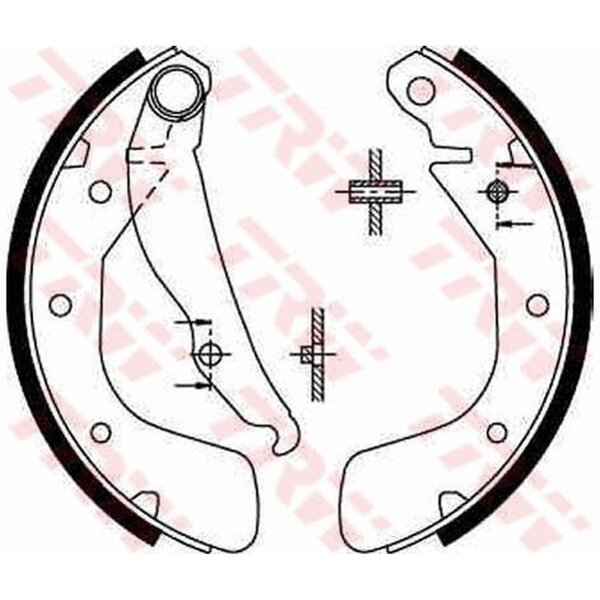 TRW GS8543 Bremsbackensatz