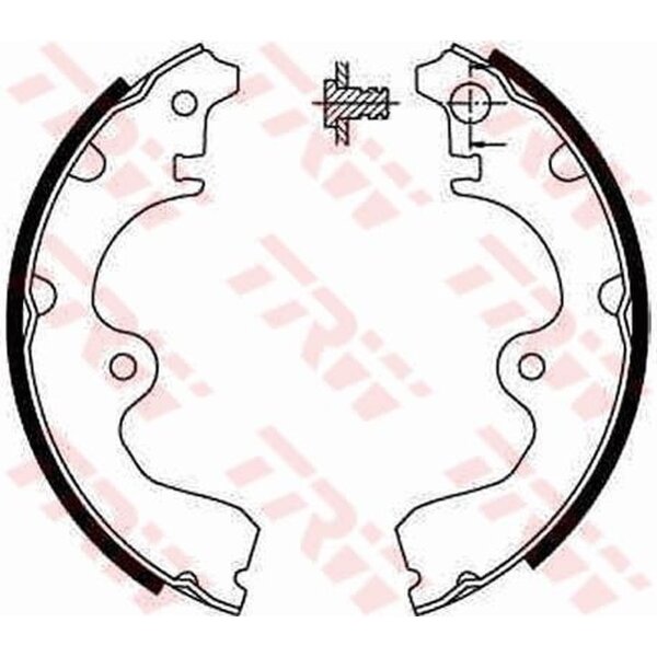 TRW GS8554 Bremsbackensatz