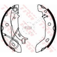 TRW GS8627 Bremsbackensatz