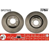 TRW DF2732S Bremsscheibe