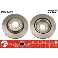 TRW DF4343S Bremsscheibe