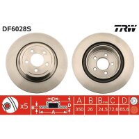 TRW DF6028S Bremsscheibe