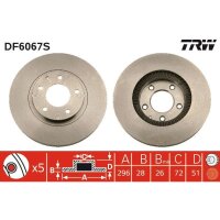 TRW DF6067S Bremsscheibe