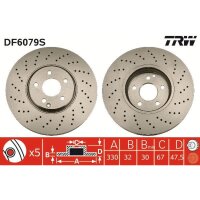 TRW DF6079S Bremsscheibe