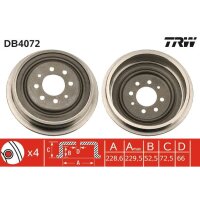 TRW DB4072 Bremstrommel