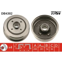 TRW DB4302 Bremstrommel