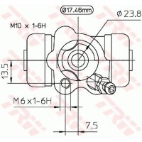 TRW BWA154 Radbremszylinder