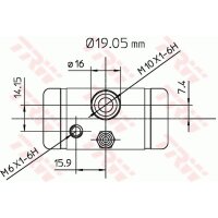 TRW BWD291 Radbremszylinder