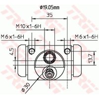 TRW BWD314 Radbremszylinder