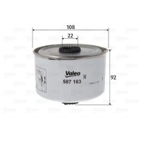 VALEO 587183 Kraftstofffilter