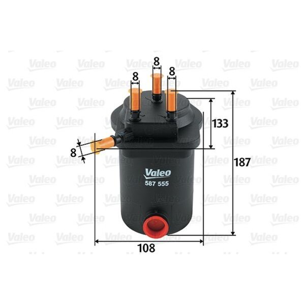 VALEO 587555 Kraftstofffilter