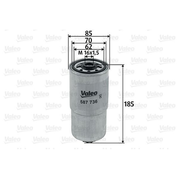 VALEO 587736 Kraftstofffilter