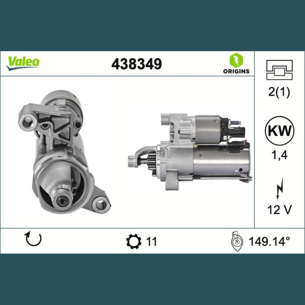 VALEO 438349 Starter