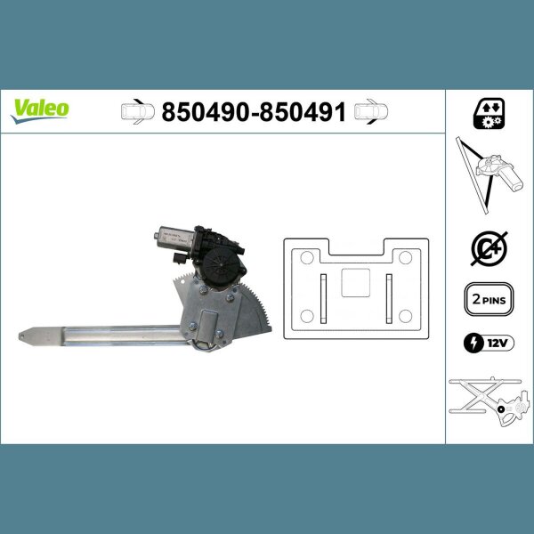 VALEO 850491 Fensterheber