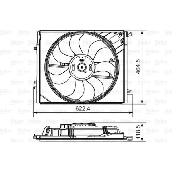 VALEO 696882 Lüfter, Motorkühlung