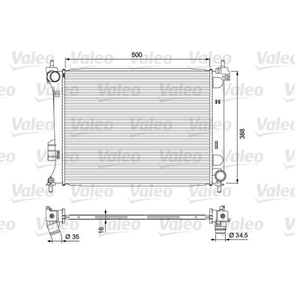 VALEO 701729 Kühler, Motorkühlung